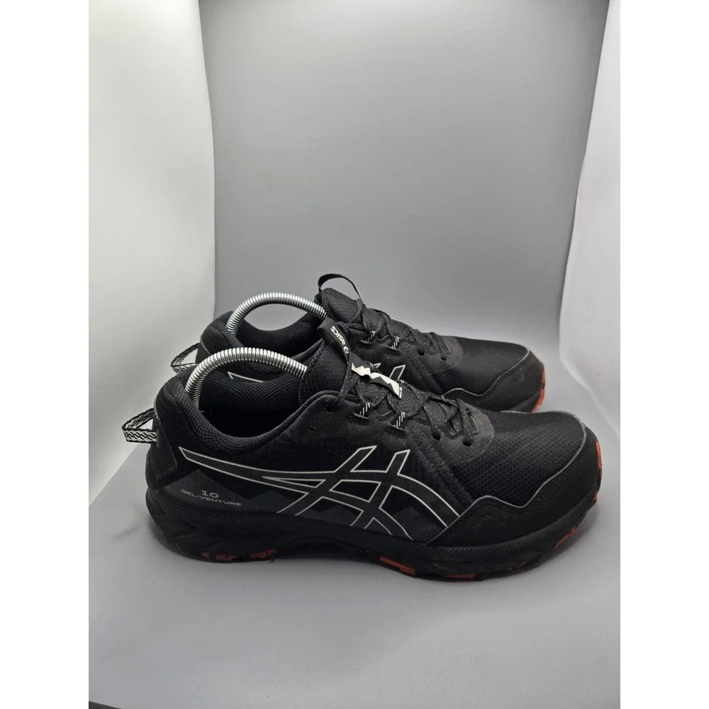 ASICS GEL-Venture 9 Trail Running Shoes Black Orange Men's Size 10 1011B967